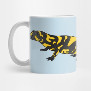 Tiger salamander cartoon illustration Mug